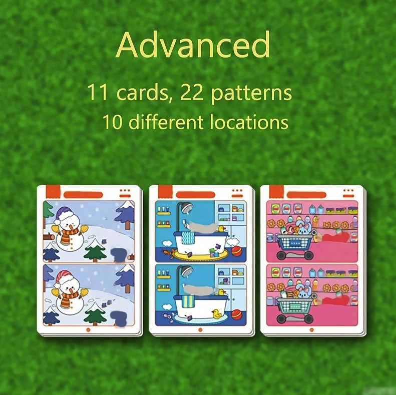 1PC Educational Fault Finding Game: Reusable Wiping Paper Focus Trainer – NEW