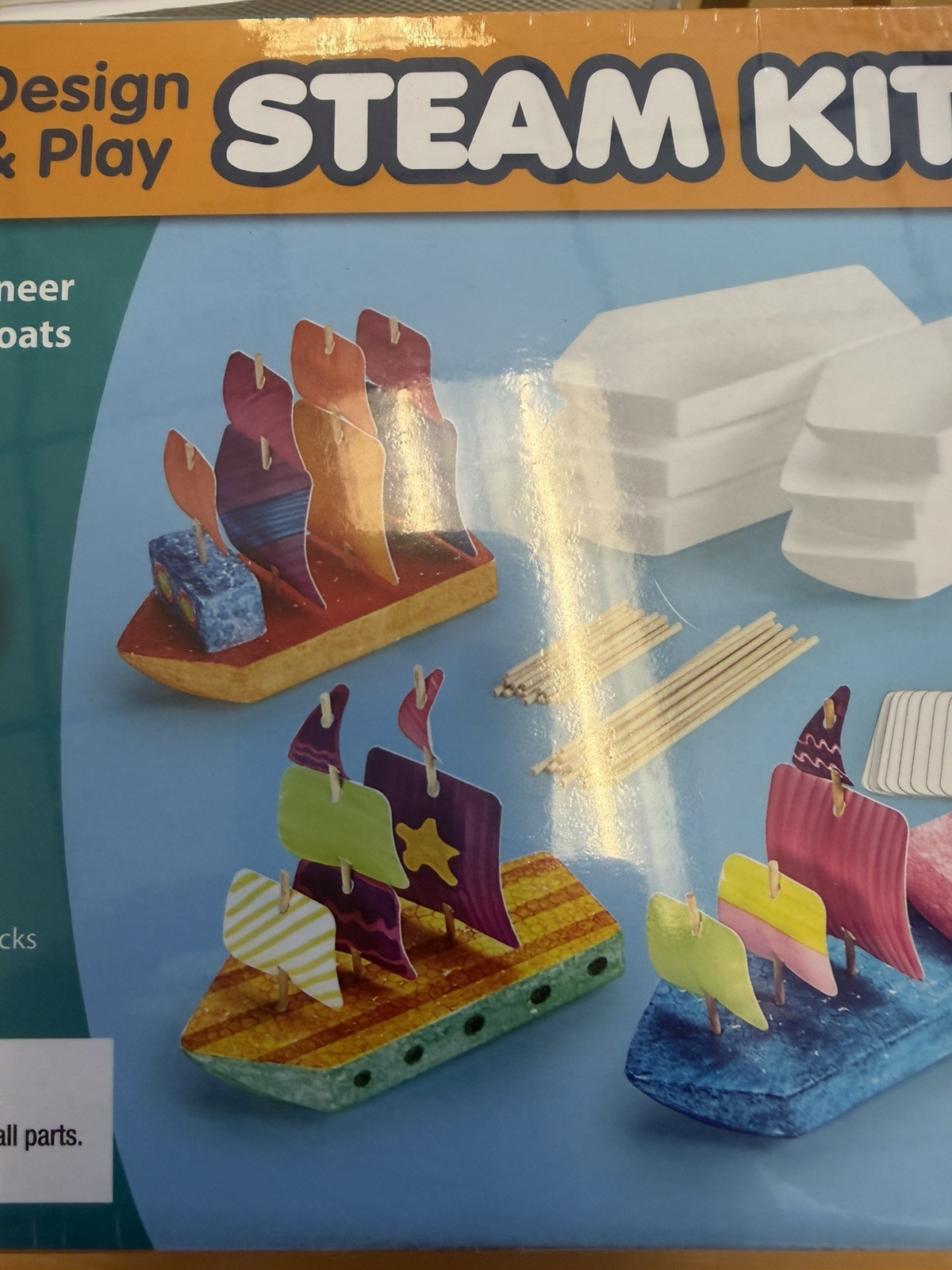Lakeshore Learning Design & Play STEAM Boats Kit New Sealed Pre K – 3rd Grade