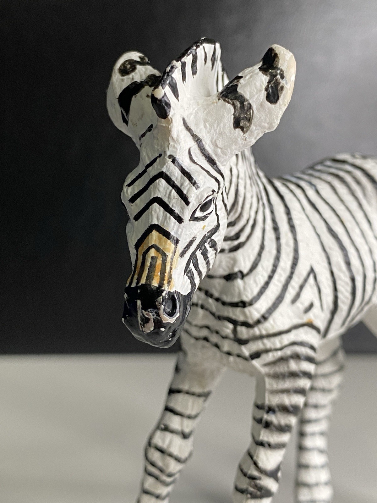 Safari Ltd. Vintage 1993 Zebra Figures Figurine Toy Realistic 7 Inch Animal Vtg