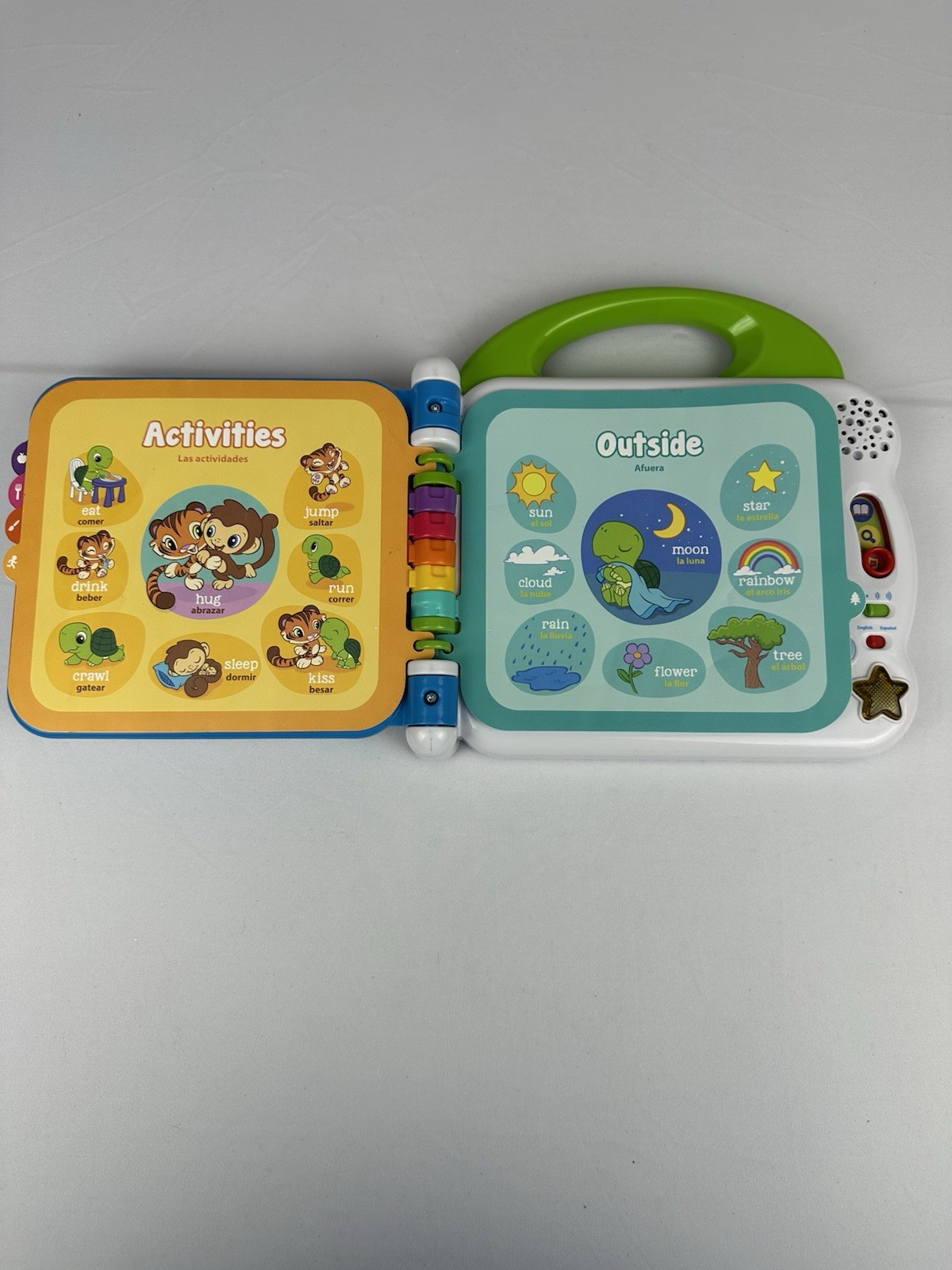 LeapFrog Learning Friends 100 Words Book, Spanish + English – Tested & Working