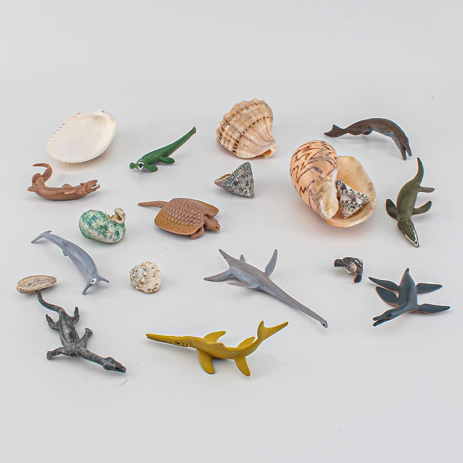 Mini Prehistoric Sea Creatures Toys Ancient Dinosaur Toy Set 2-4 Inch Marine