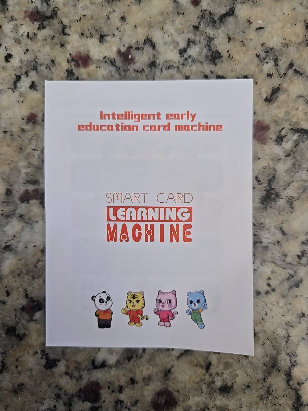 Smart Card Learning Machine : XD-19 Panda.