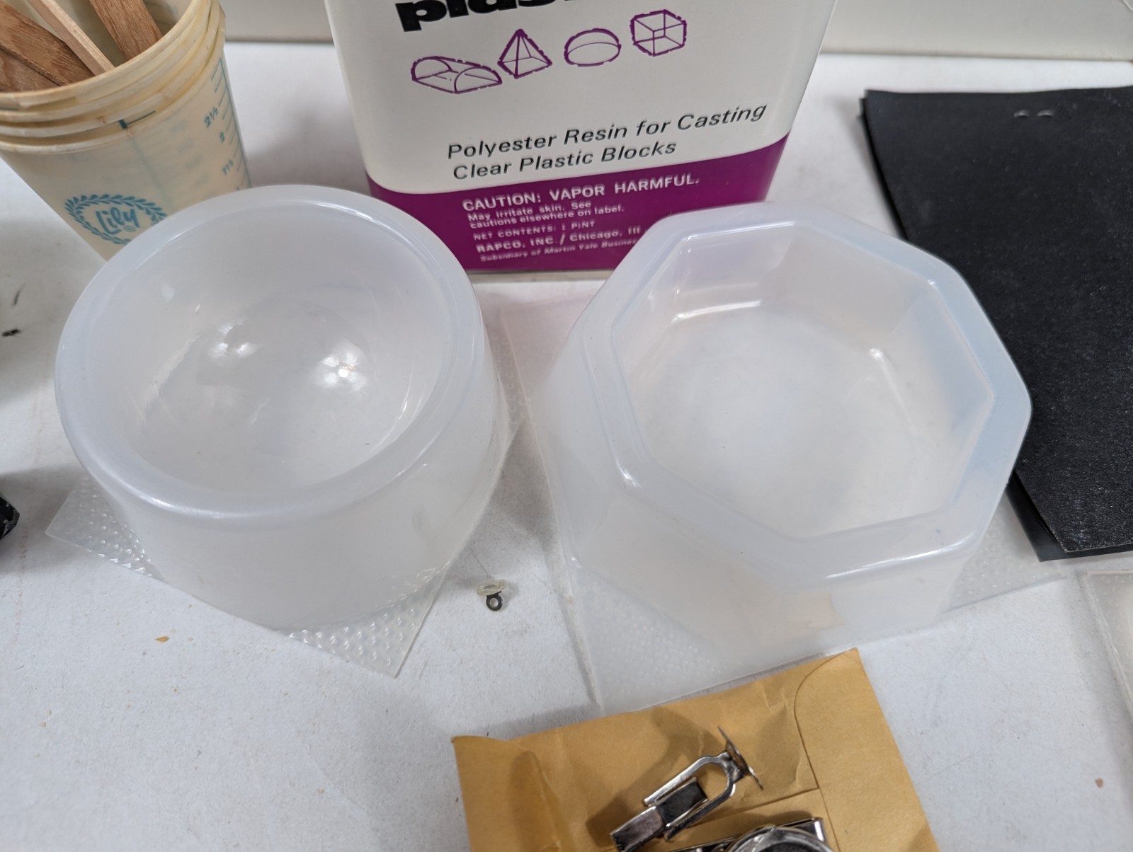 Vintage RAPCO Plasticast Embedding Starter Set Resin Craft Kit 1960s