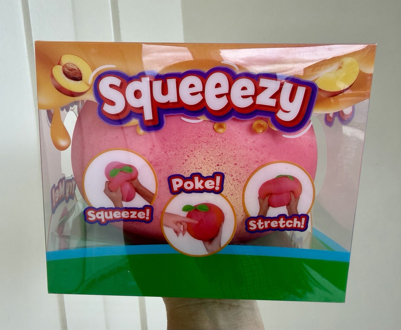 Peach Squishy Sunny Days Jumbo Squeezy Toy Stress Relief Sensory Fidget NEW 🍑🍑