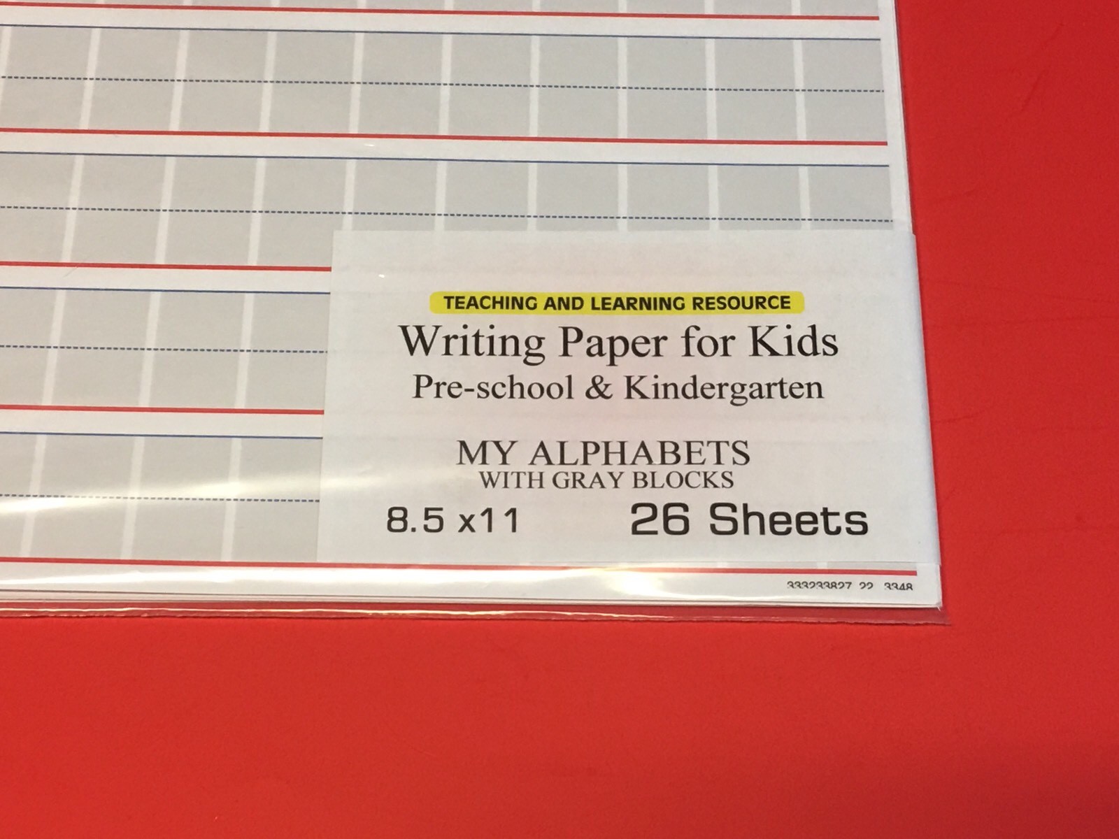 Writing Paper for Kids – My Alphabets – 11X 8.5 in, 20 lb, 25 sheets