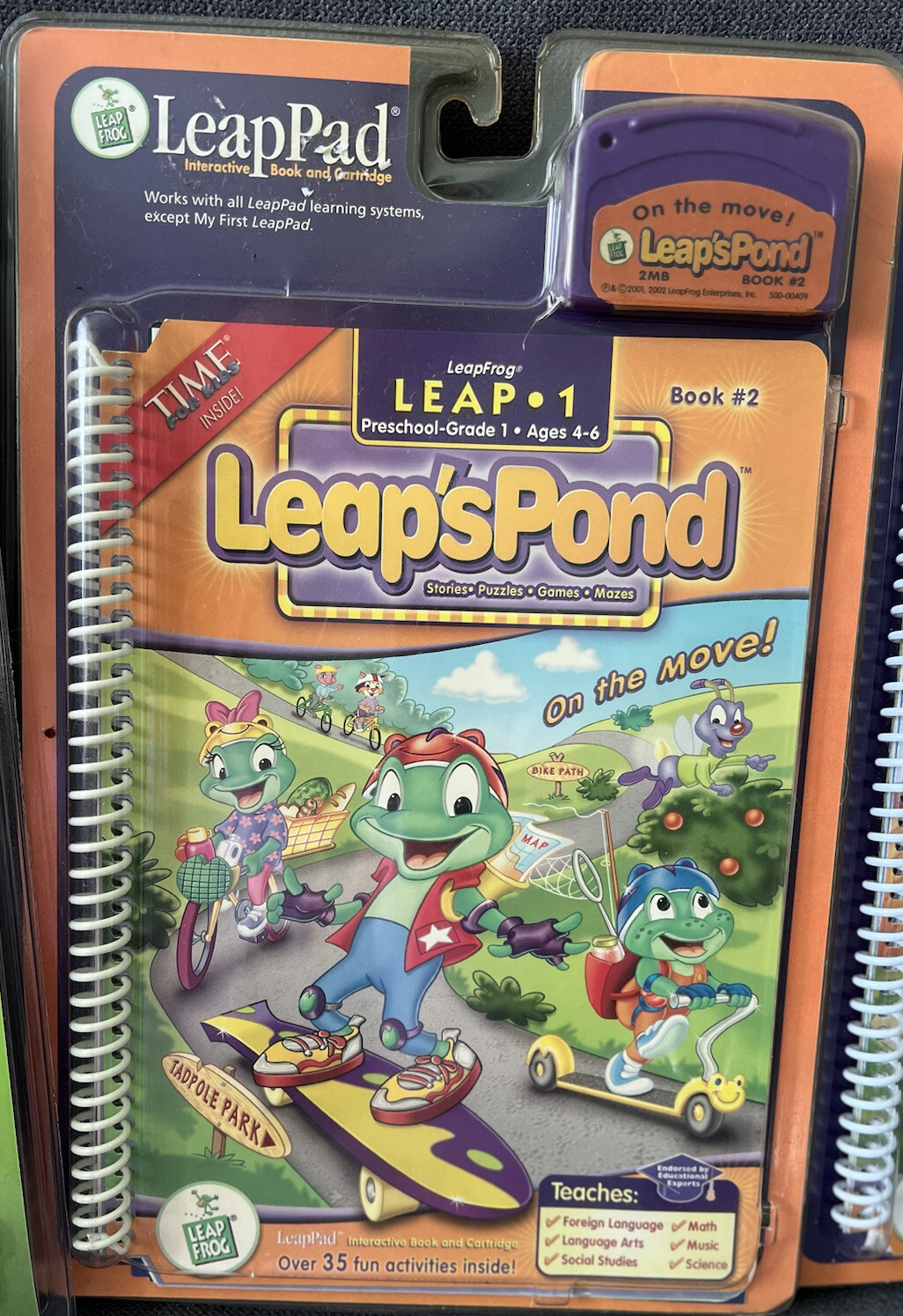 LeapFrog Leap 1 Lot Of 3 Bounce Tigger Bounce/On The Move/On The Farm(3) NEW