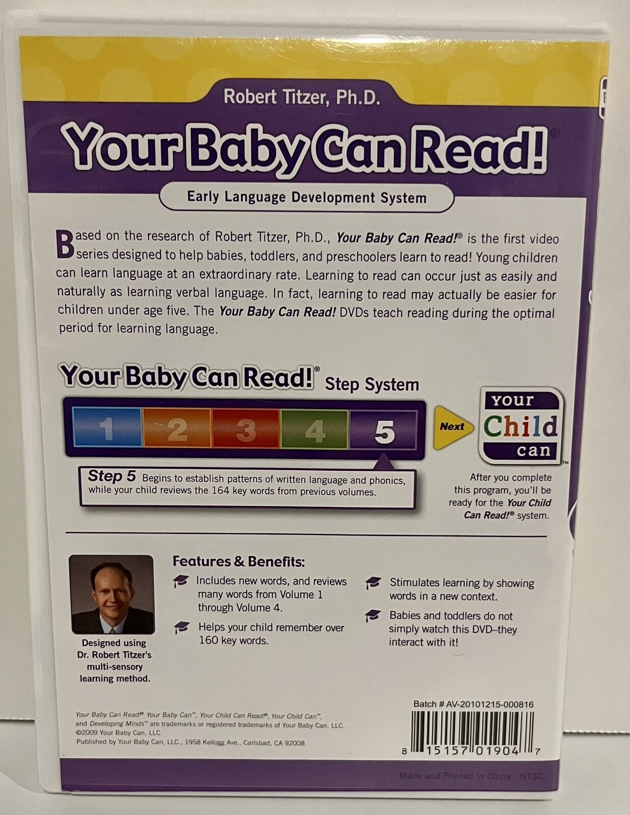 2008 Lot Of 4 Your Baby Can Read Early Language Development System DVD Lot