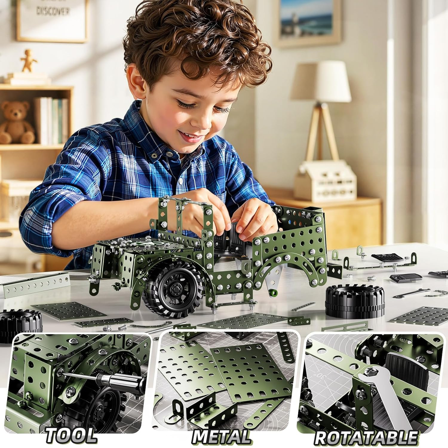 Metal Model Truck Kits – STEM Projects for Kids Ages 8-12, Assembly Educational