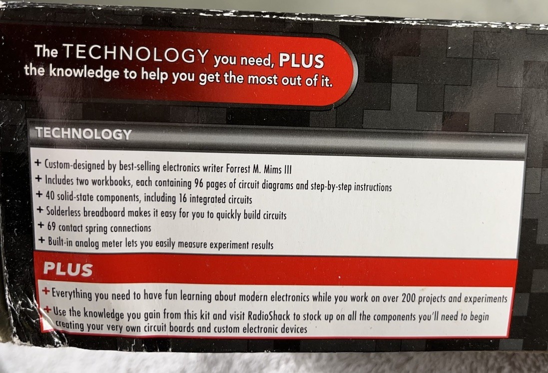 Radio Shack Technology Plus | Modern Electronics Learning Lab | Solderless Board