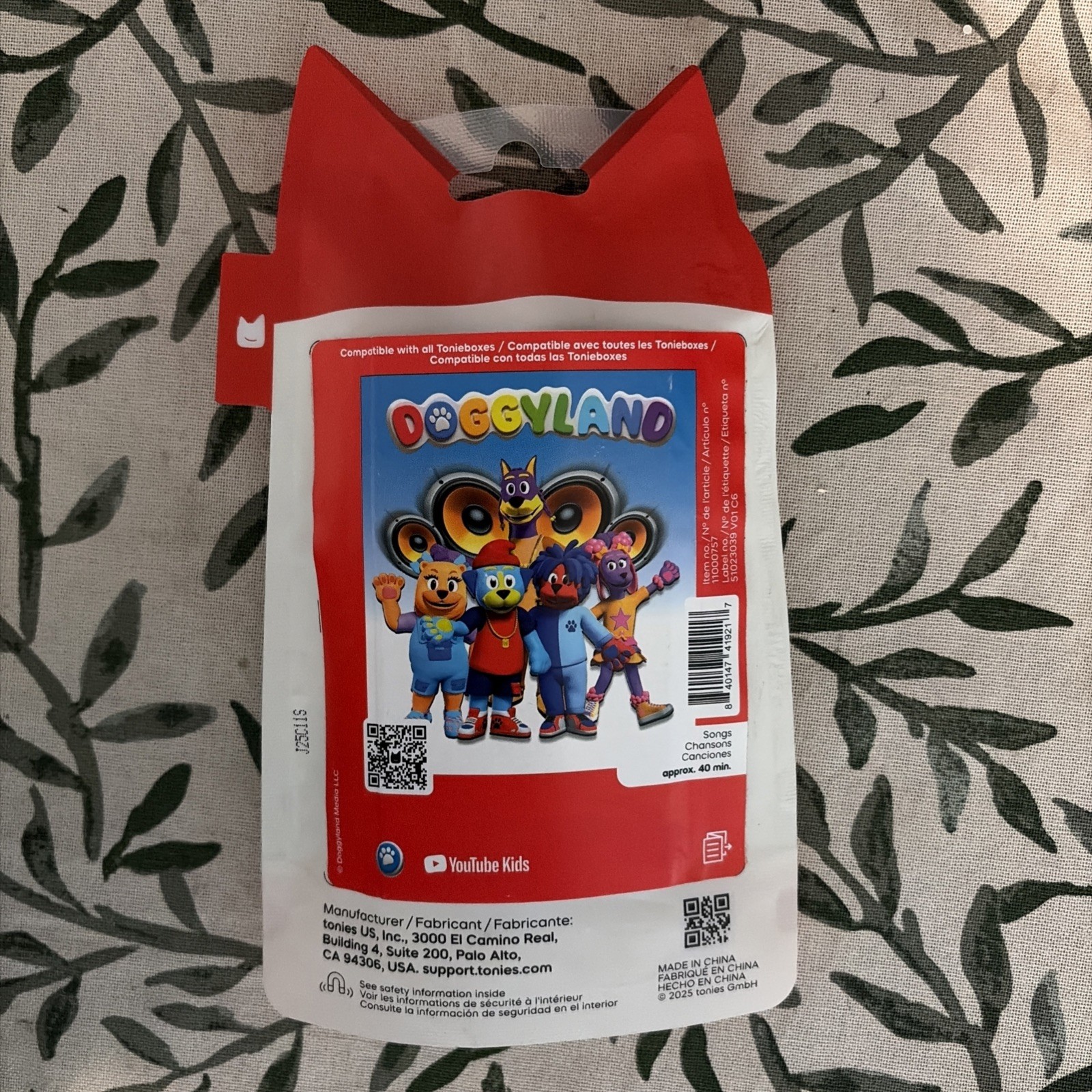 Doggyland Tonie Audio Play Character Snoop Dogg Toniebox Bow Wizzle