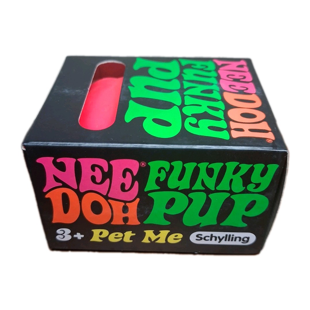 Sealed Needoh Funky Pup Pink – Squishy Stress Relief Toy Schylling Free Shipping