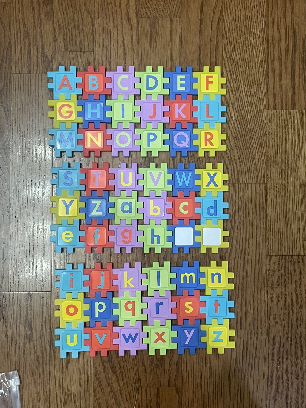 2X ANKYO PUZZLE CONNECTORS: Alphabet (54 ct) & Numbers (54 ct) Ages 4+. NEW!