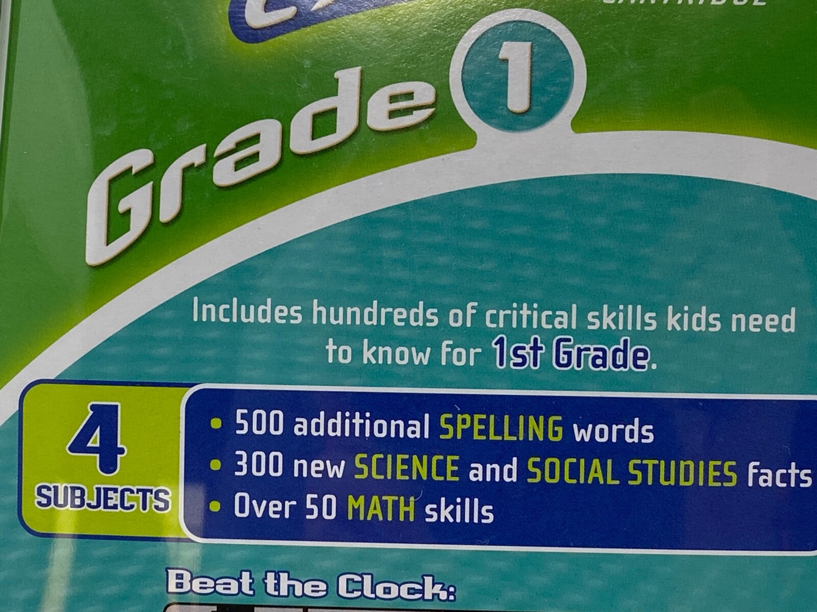 LeapFrog Turbo Extreme 1st Grade Cartridge Social-Studies Science Math Spelling