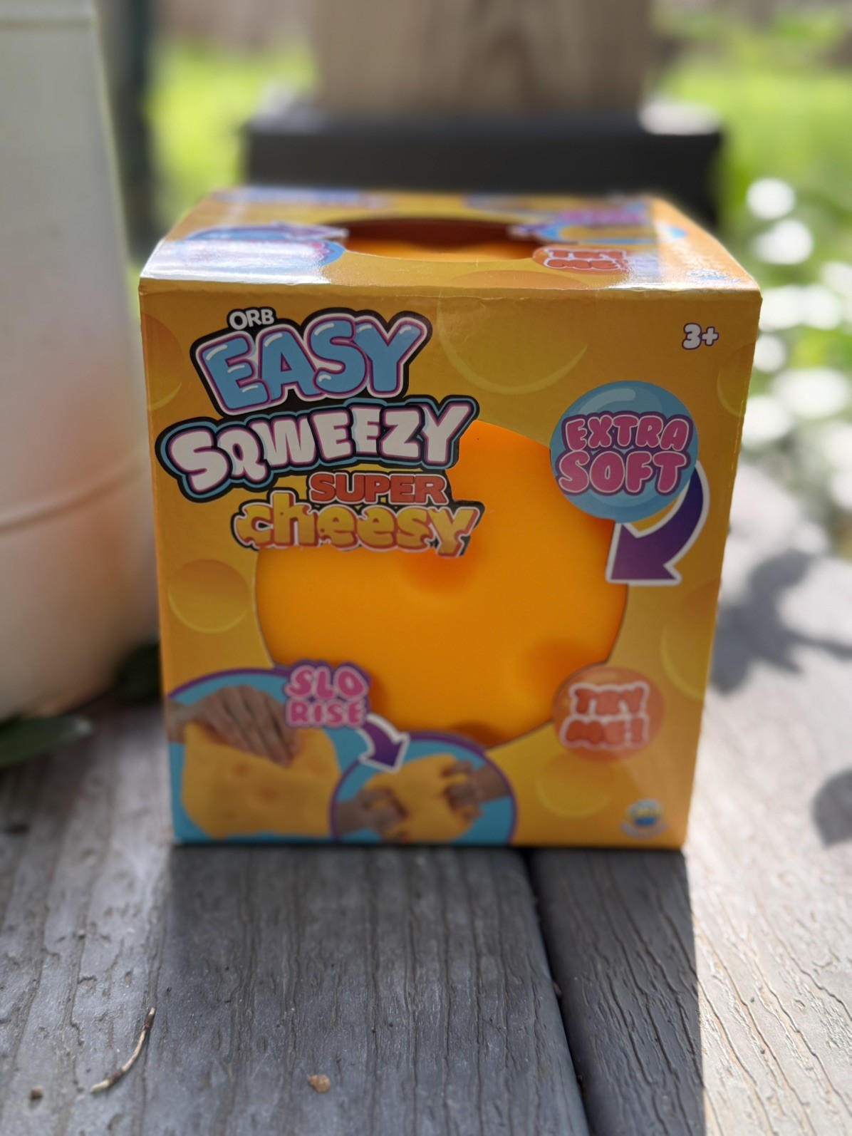ORB Jumbo Easy Squeezy Super Cheesy Yellow Squishy Toy Stress Relief Fun NEW🧀