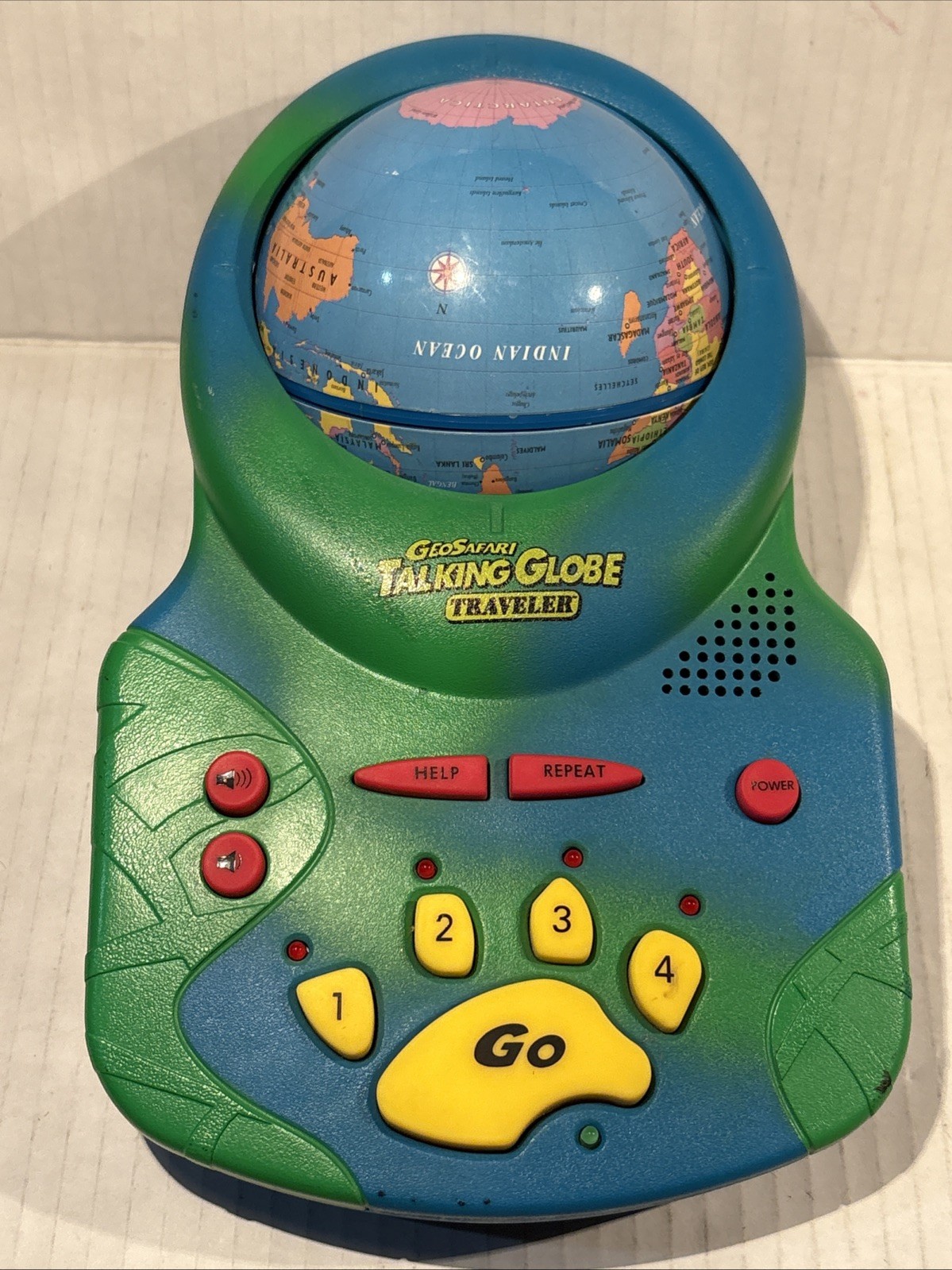 GeoSafari Talking Globe Traveler Educational Insights 5,000+ Geography Facts VTG