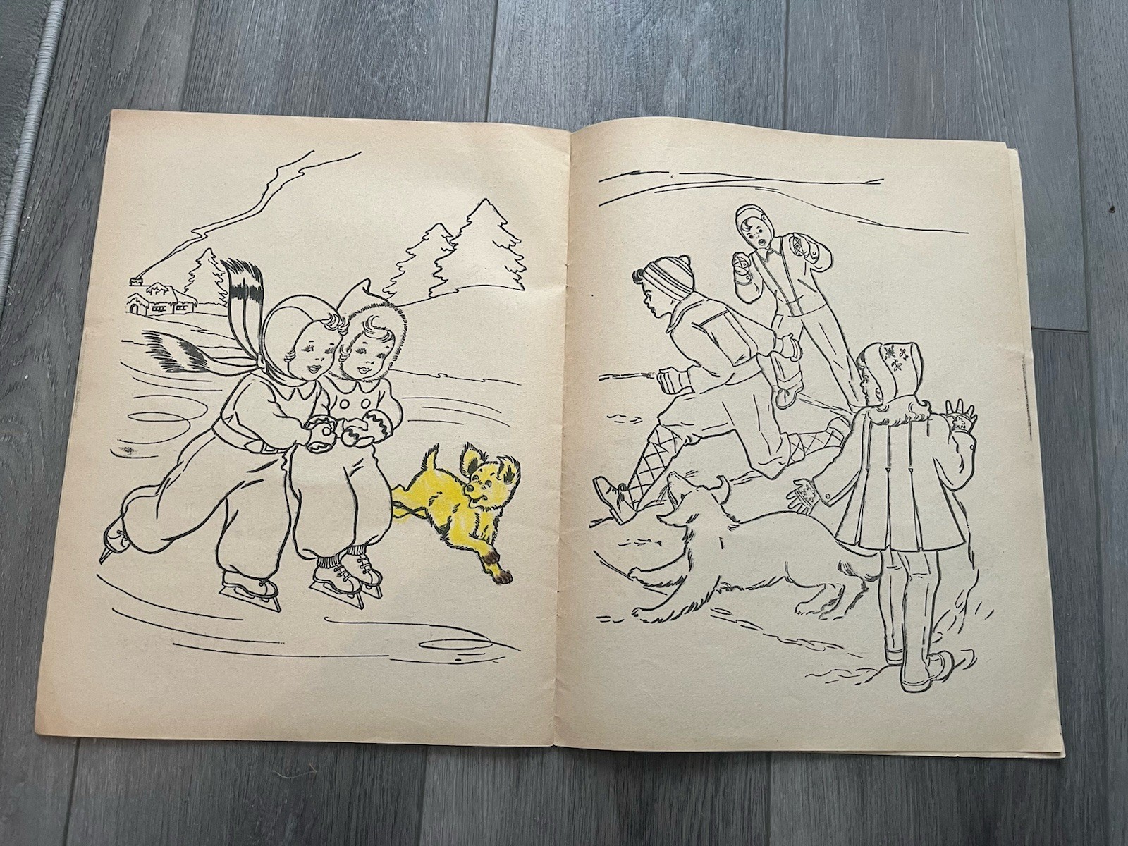 Vintage 1960s Little Wickers Coloring Book Rueben H Lilia Co