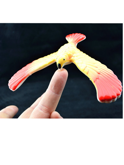 3 Pcs Per Order Cute Balancing Bird With Clear Triangle Stand (Colors May Vary)