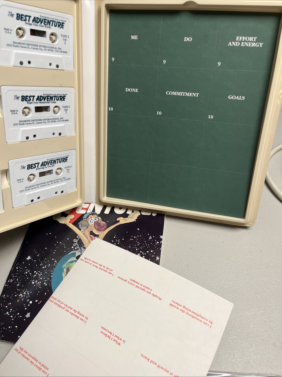 Vintage Cassette Learning Workbook diamond destinies the best adventure