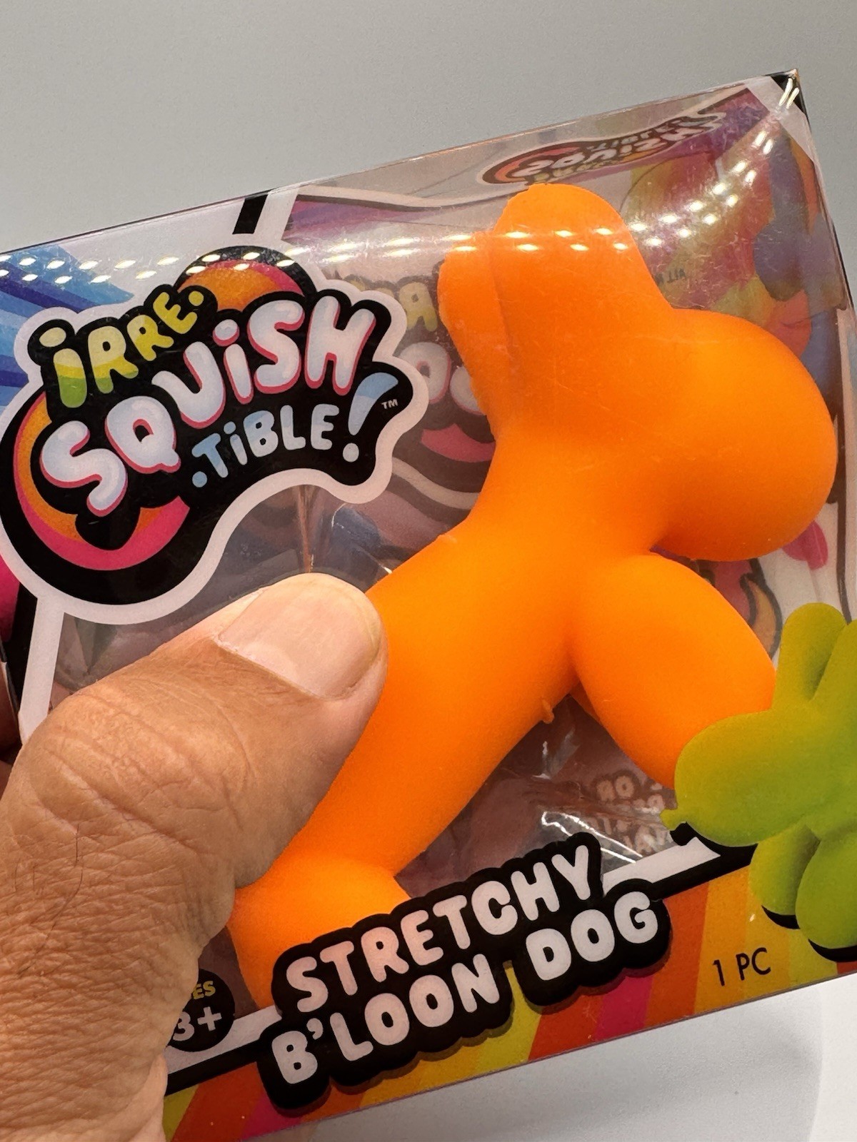 Irresistible Squish Stretchy Balloon Dog Glow in Dark Stress Toy Kids free ship