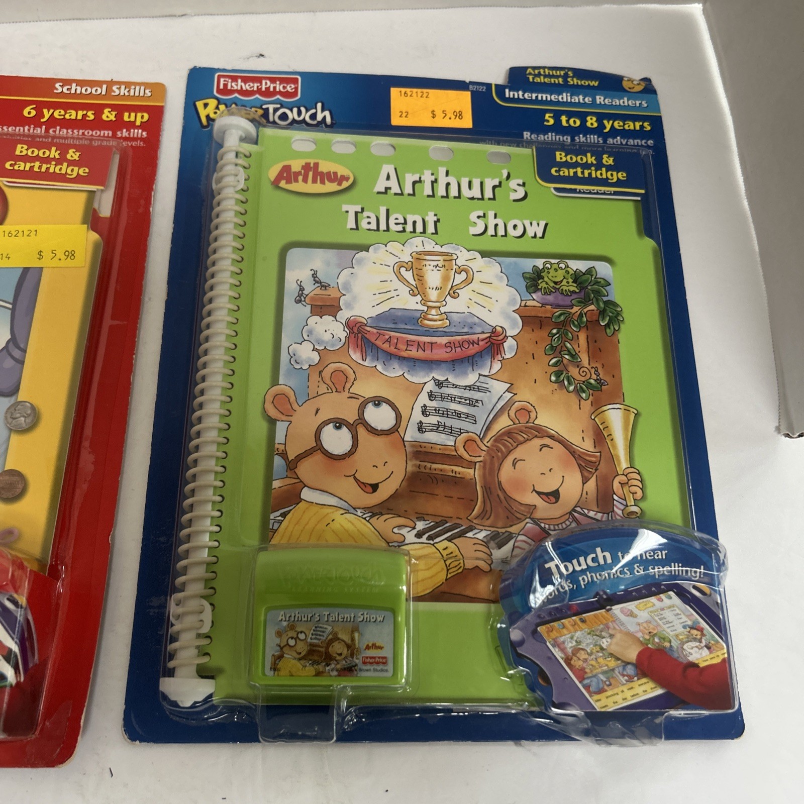 2 Fisher Price Power Touch Intermediate Readers, Math Money & , Talent Show NIP