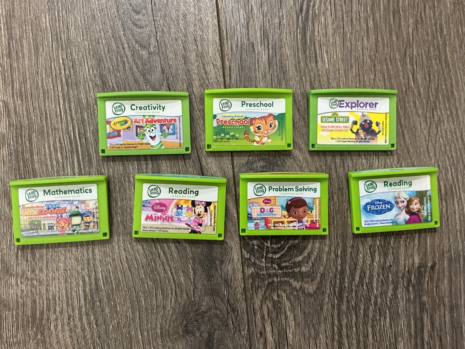 Leapster Explorer Leap Frog Leap Pad Lot of 7 Learning Game Cartridges