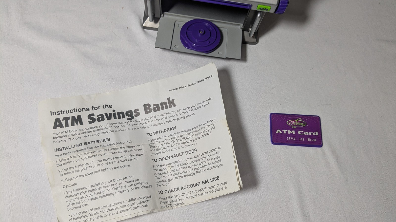 2007 YoUniverse ATM Savings Bank Summit Learning Machine, Collector Toy