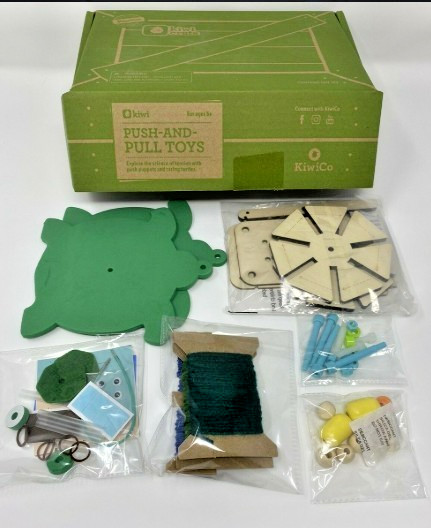 Kiwi Crate Kiwi Co STEM Push-And-Pull Toys Educational Toys Crafts