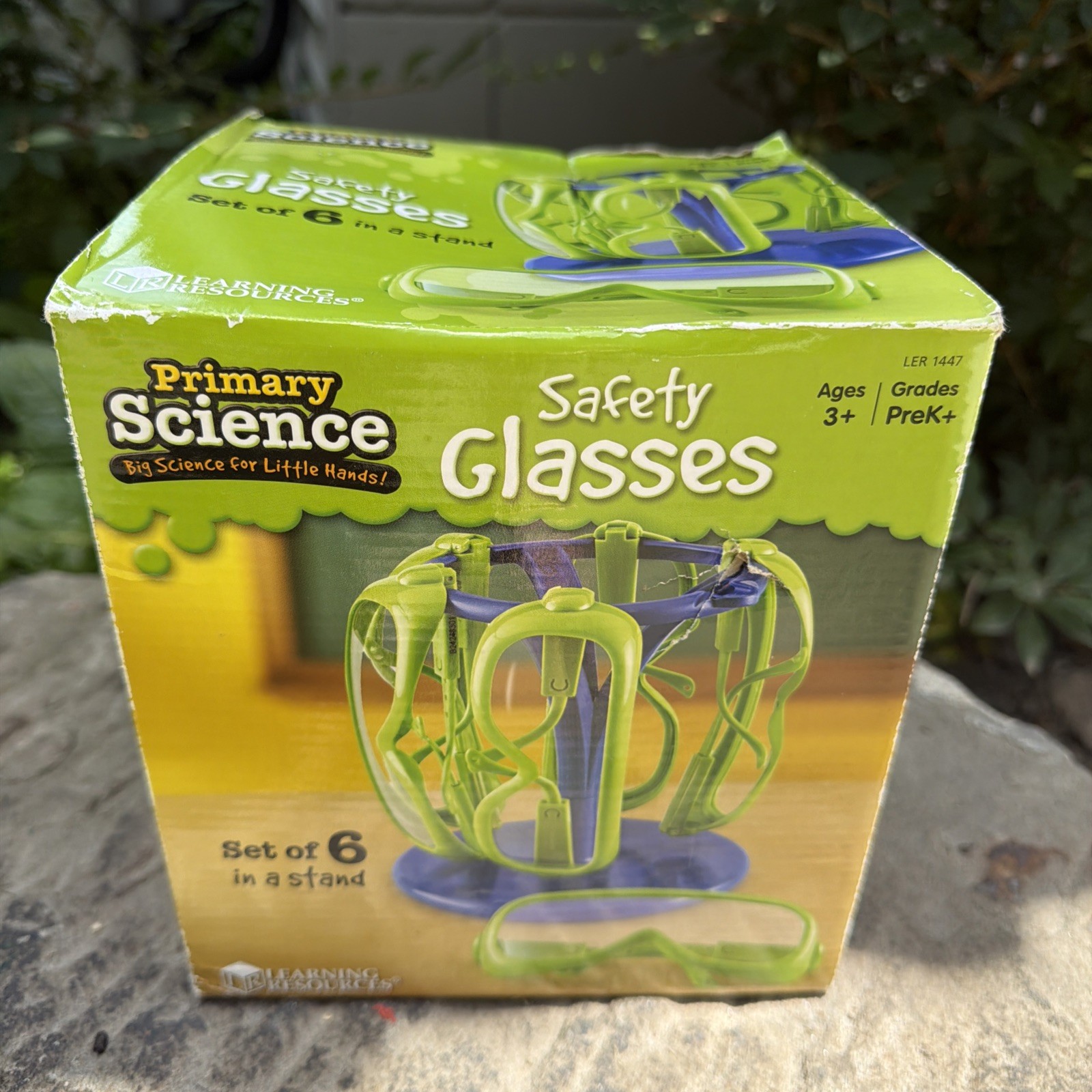 Science Safety Glasses with Stand, Preschool Science, Set of 6, Ages 3+
