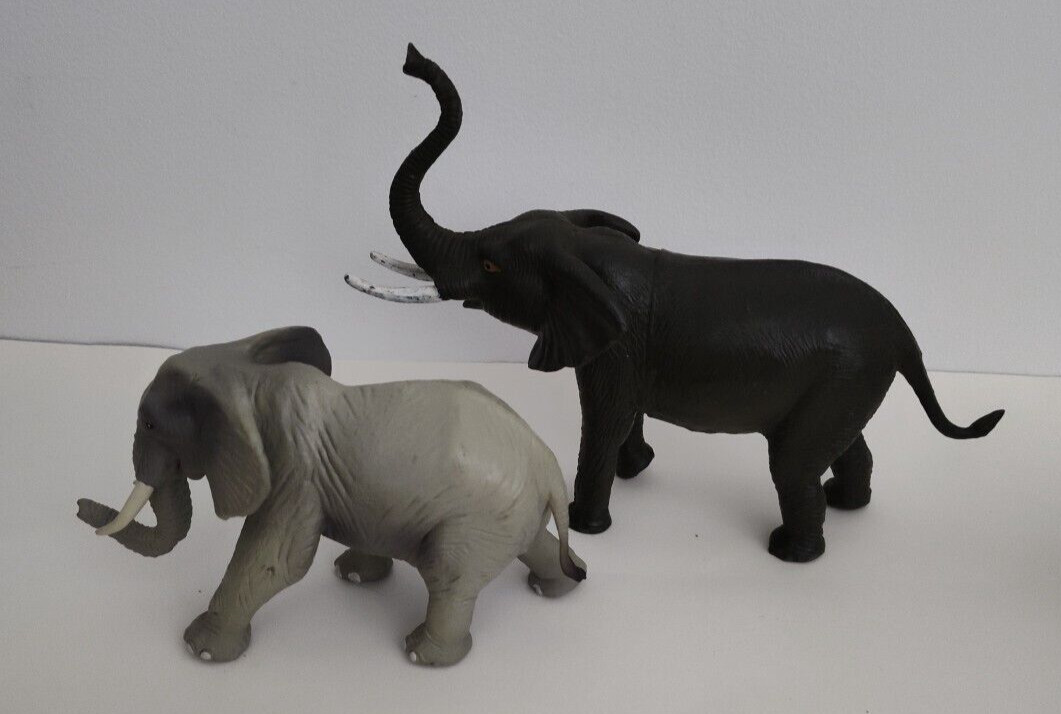 1990s Animals Lot of 11 Elephants Bears Tigers Donkey Pig Cheetah Leopard AAA