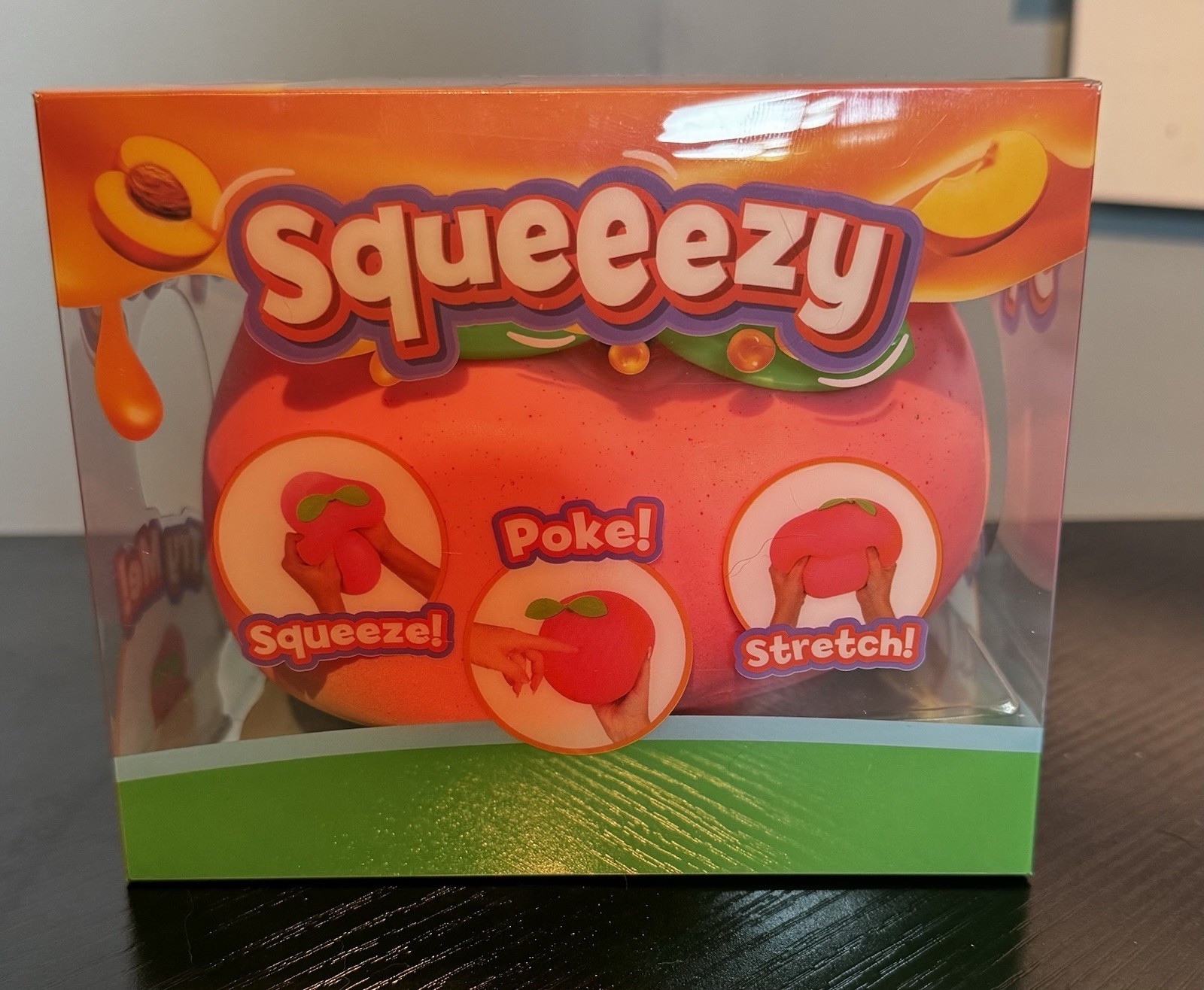 NEW Authentic Sunny Days Viral Squeeezy Peach Squeeze Squishy Toy NIB