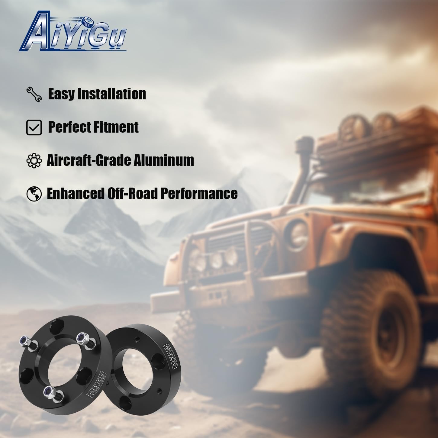 2.5 Inches Front Leveling Lift Kit Compatible with 2007-2025 Chevy Silverado/GMC