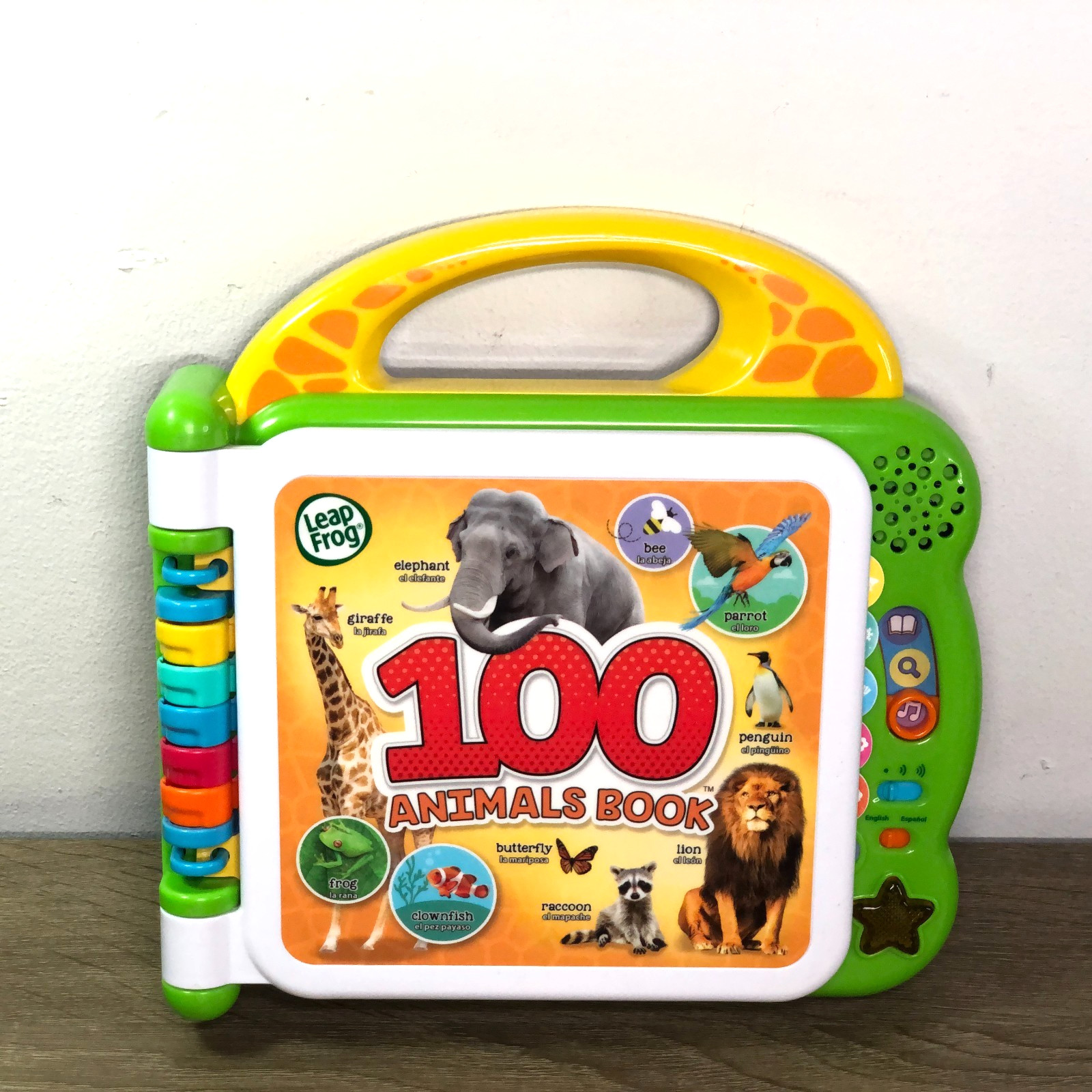 Leap Frog 100 Animals Book English Spanish Electronic Learning Toy 2020 Works 8″