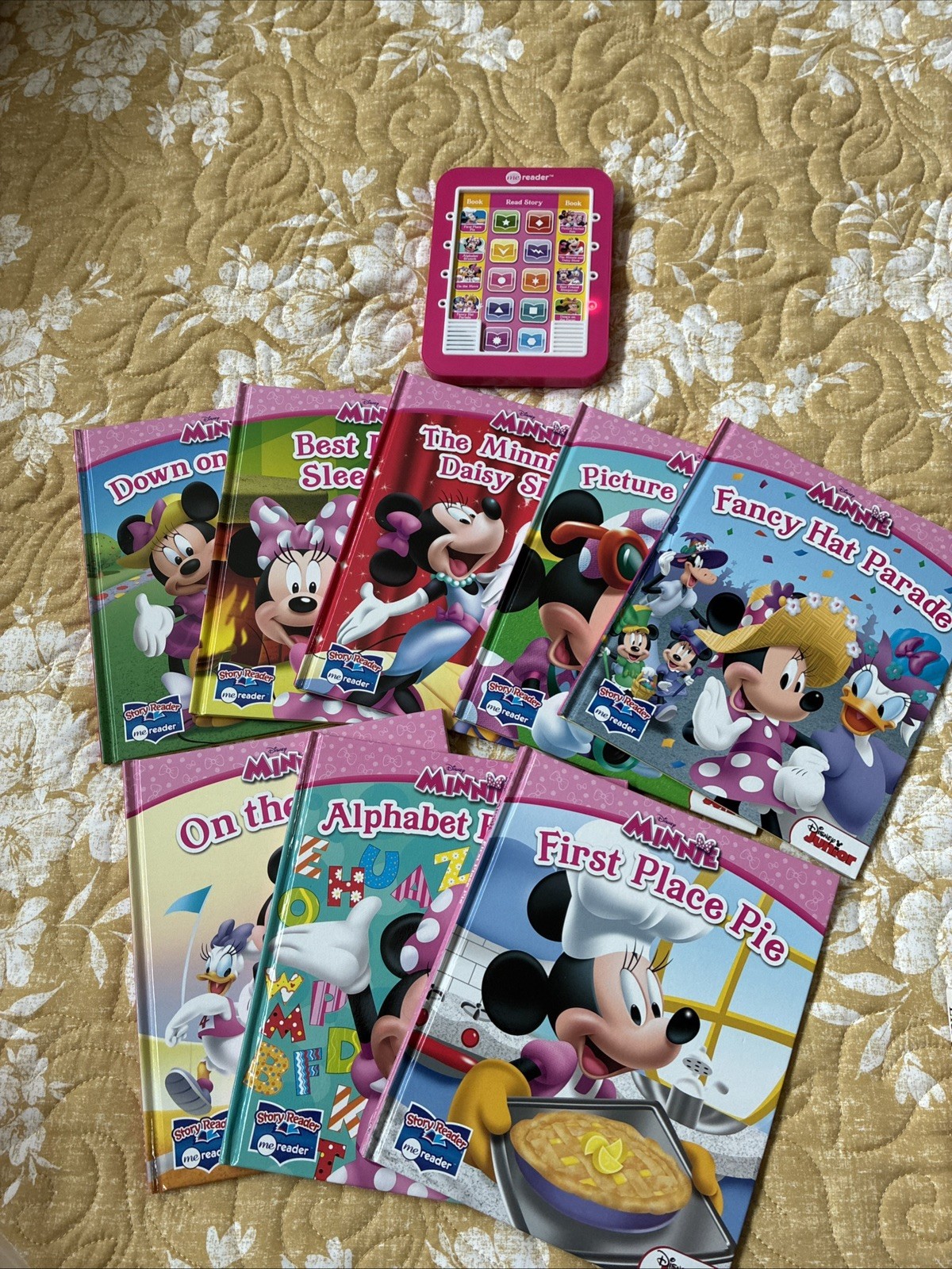 Disney Junior Minnie Mouse Me Reader Electronic Storybook Reader and 8 Books