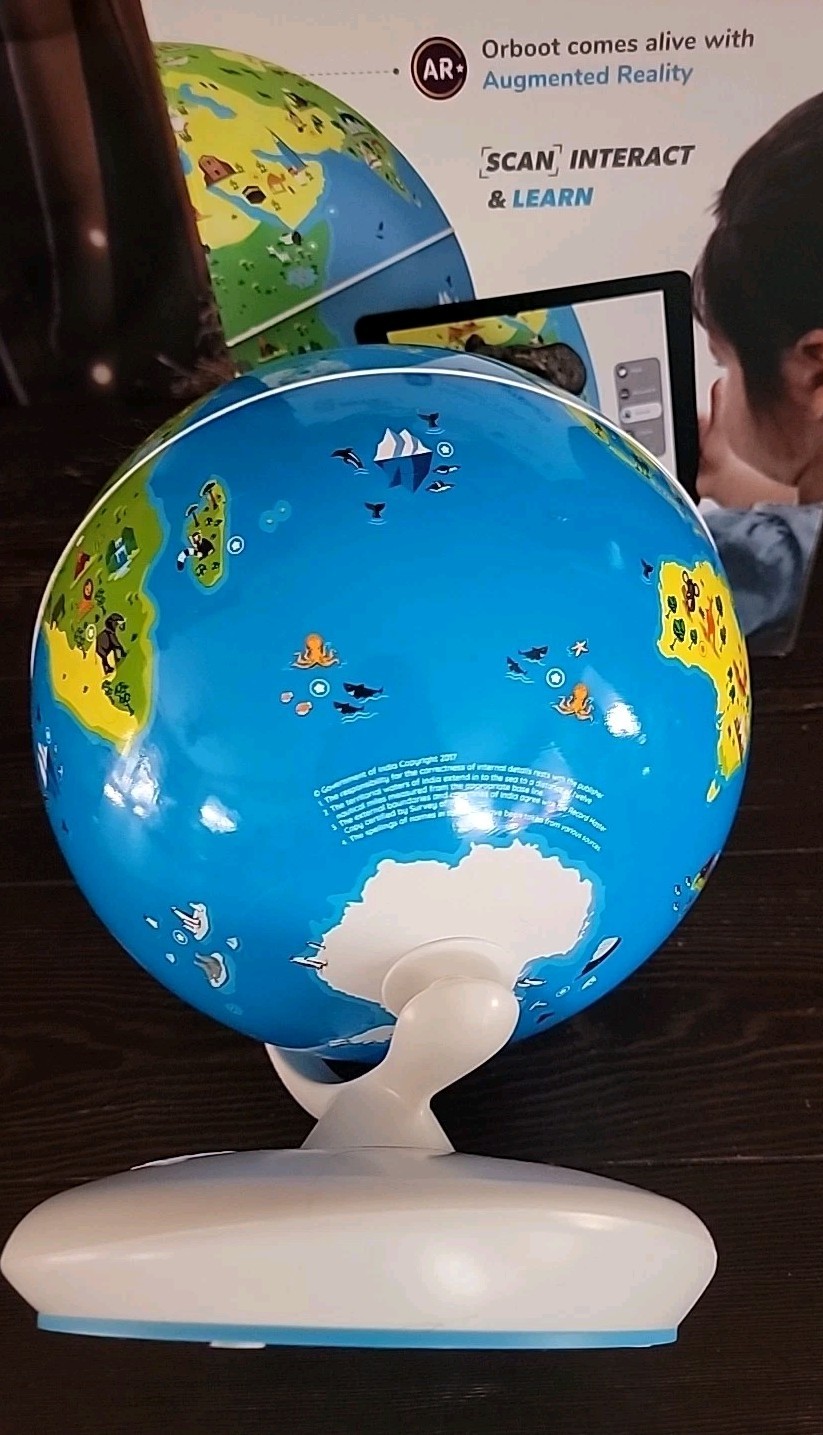PlayShifu Orboot Earth World Globe Interactive AR Kids STEM Pre-School **Read**