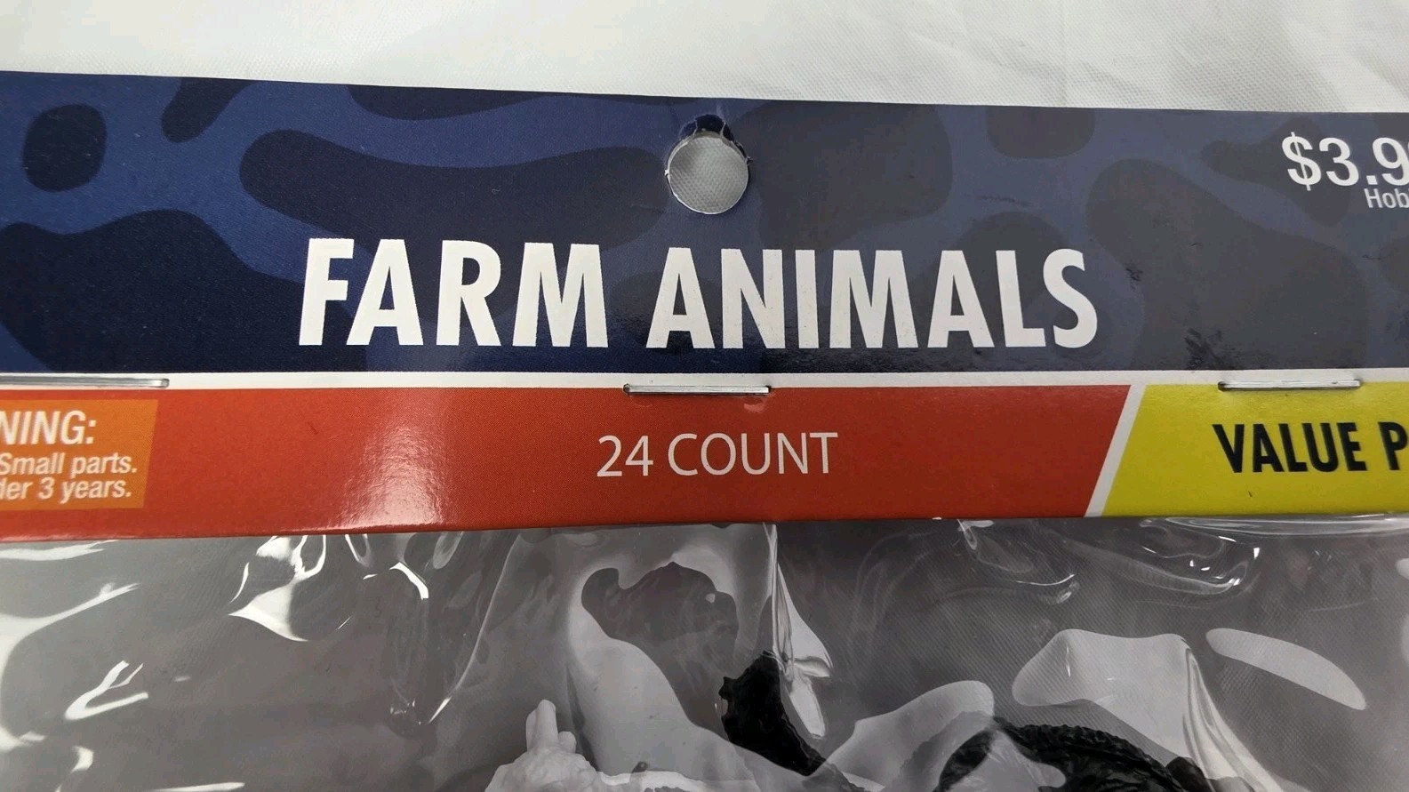 Farm Animal Figures Toy Plastic Kids Playtime 24 Pieces Value Pack New
