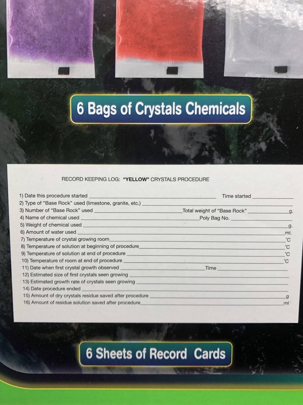 Grow Your Own Crystals KIT Science Toy BIRTHDAY Experiment For Kids STEAM Gift