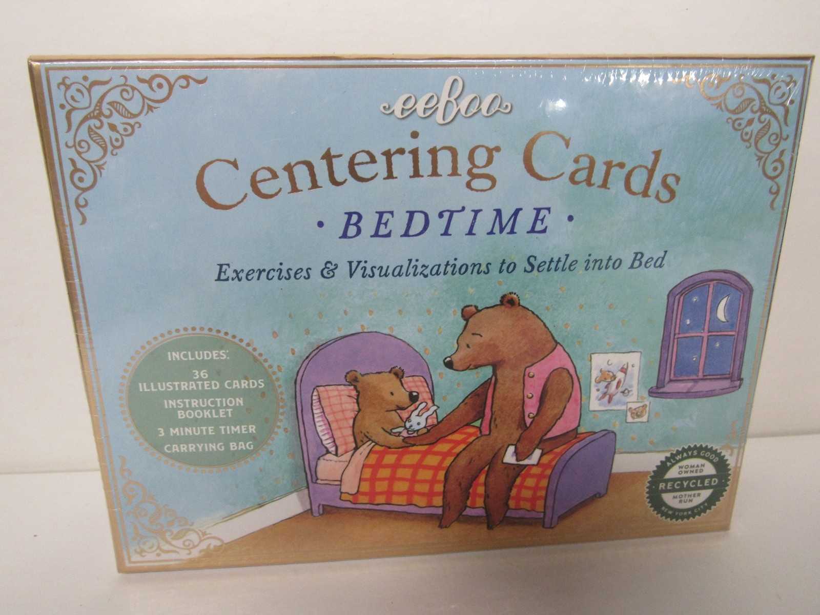 EeBoo Bedtime Centering Cards Exercises & Visualizations To Settle Into Bed NIB