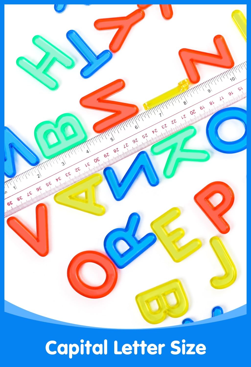 Odoorgames 52 Pcs Translucent Capital Letters – Standard,
