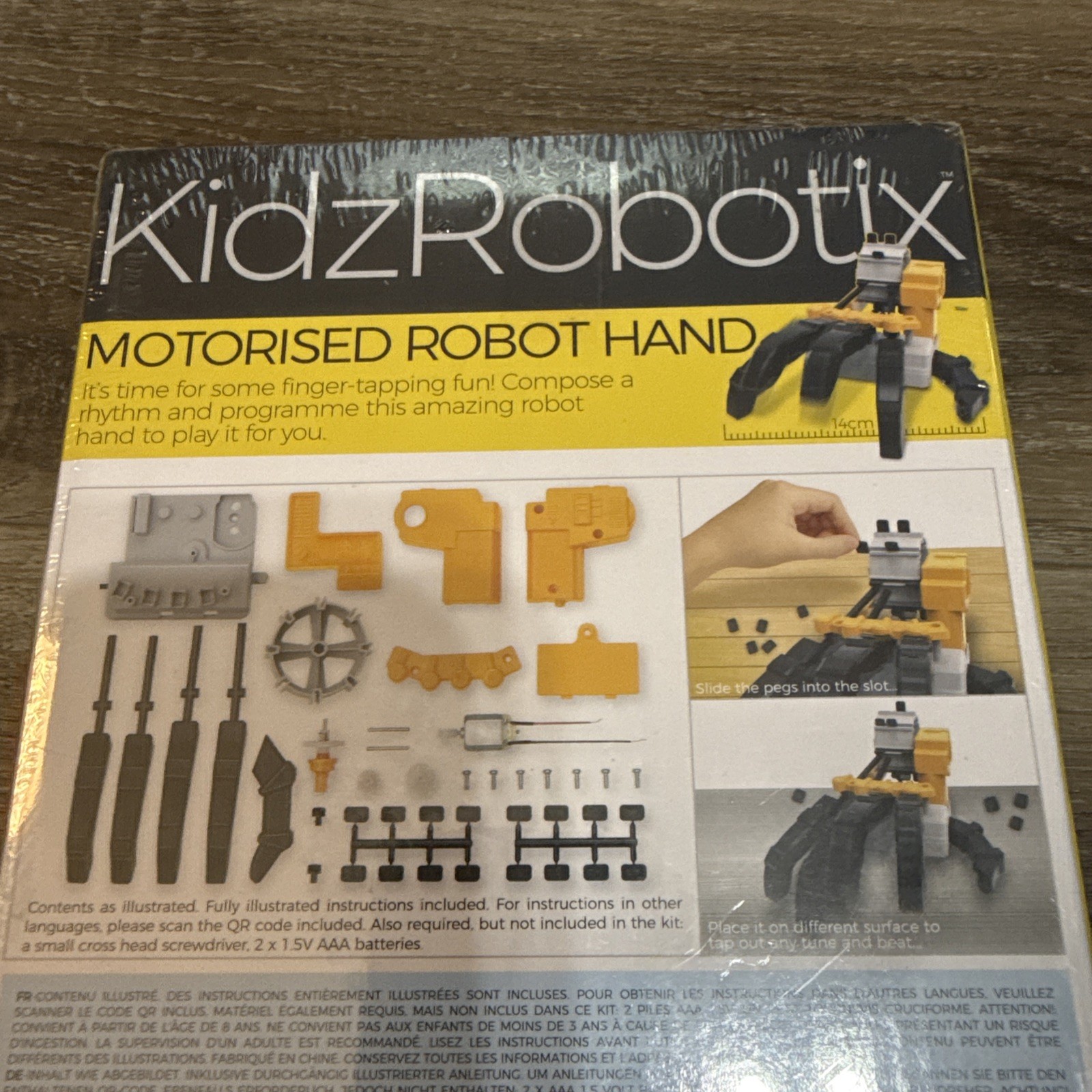 New KidzRobotix Motorized Robot Hand STEAM Powered Kids 4M Kids Building Toy