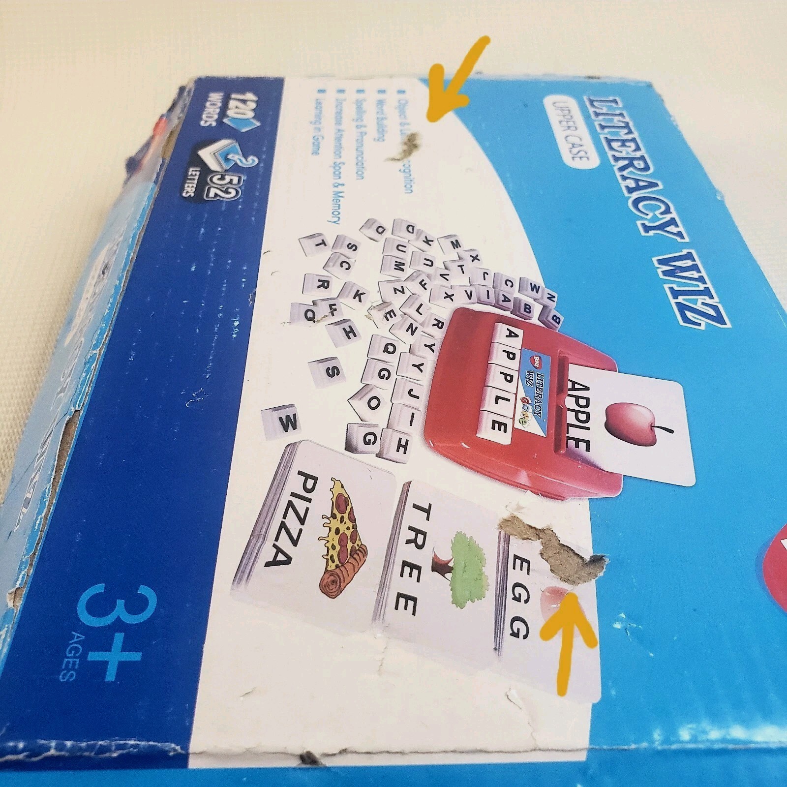 Alphabet Letters Learning Game Preschool Teaching Aid by Literacy Wiz – Complete