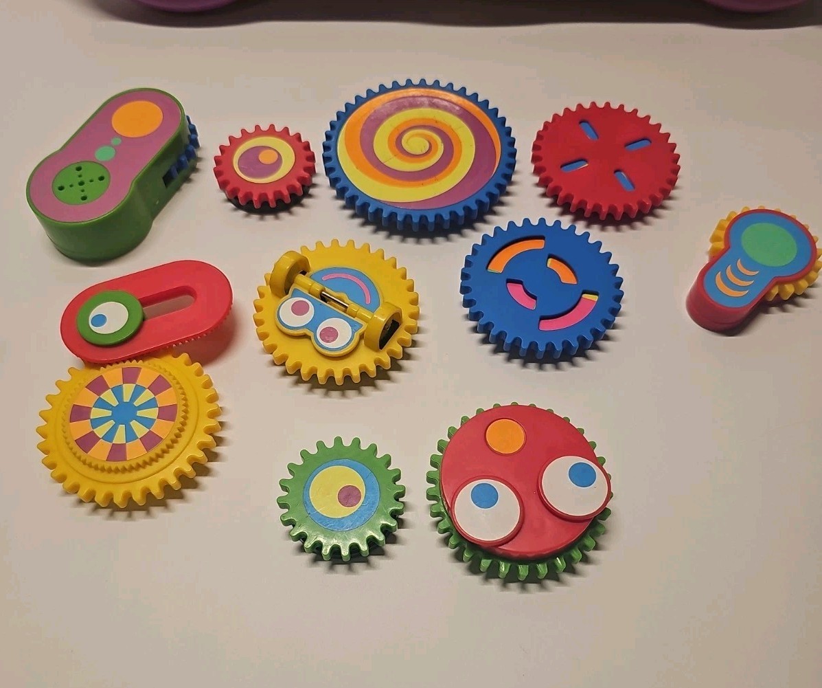 1997 TOMY Gearation Magnetic Gears Set Seen On Baby Einstein 10 gears