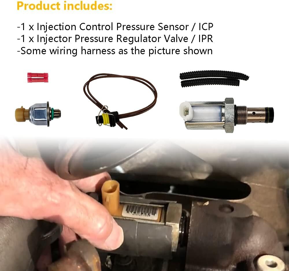 6.0 IPR Valve with ICP Sensor and Pigtail | Replacement for 2003-2010 F250 F350
