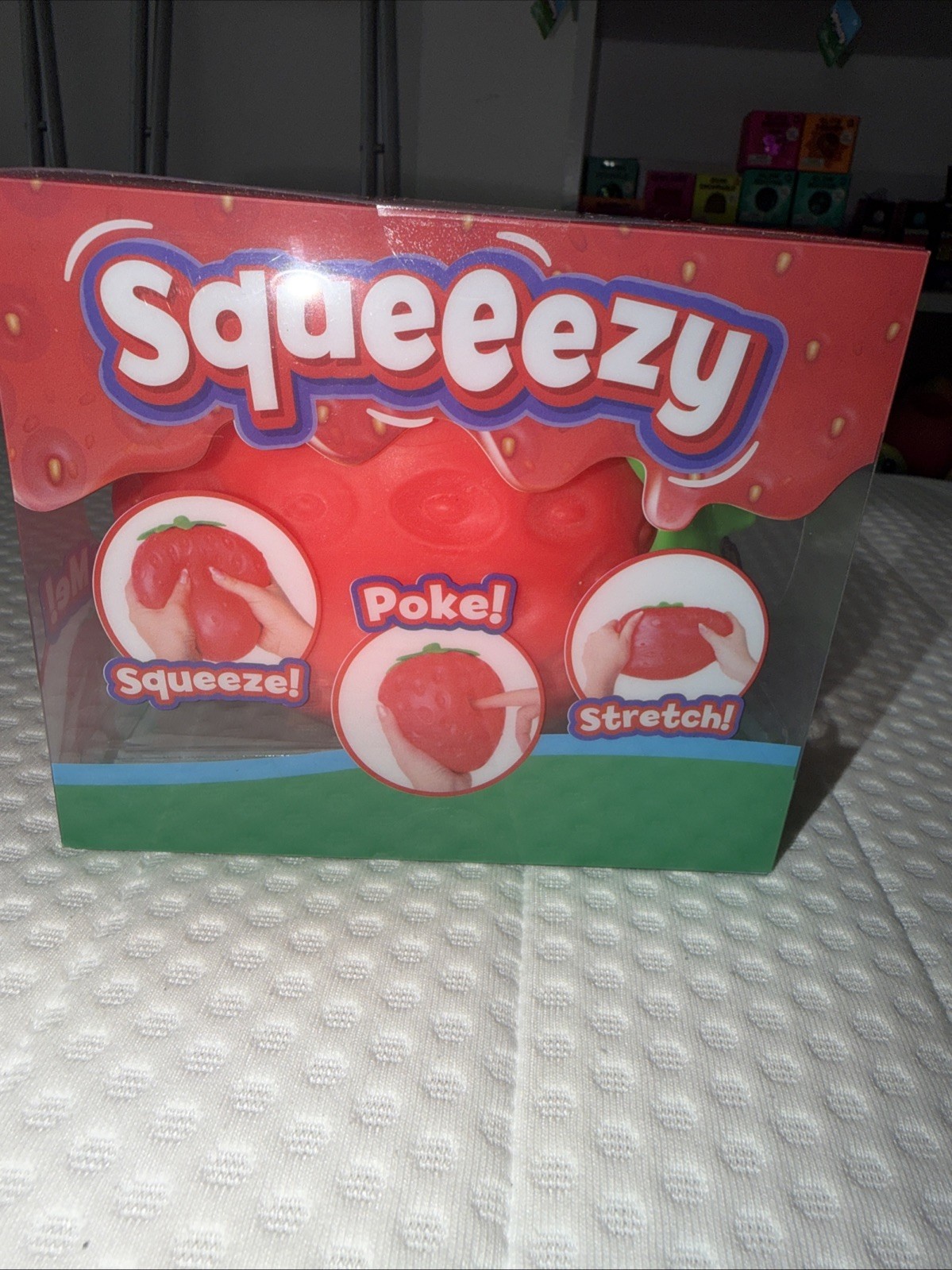 Sunny Days Jumbo Squeezy Strawberry Squishy Toy Stress Relief Viral TikTok