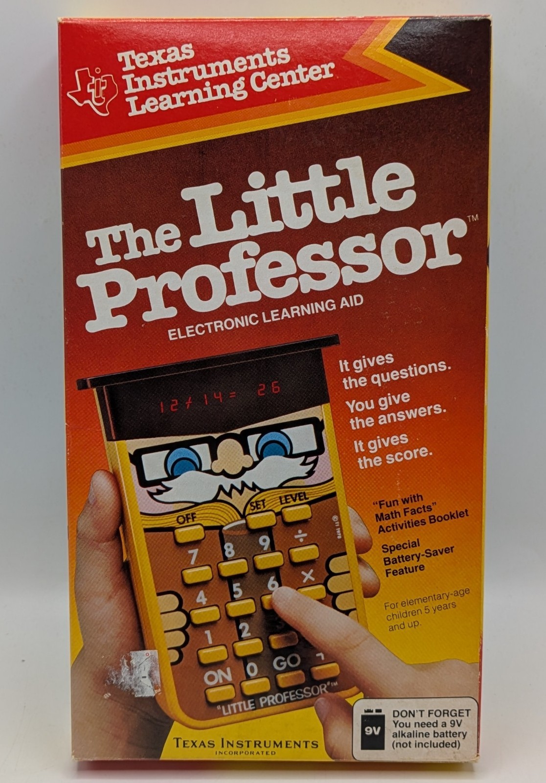 Texas Instruments The Little Professor Electronic Learning Aid Calculator WORKS
