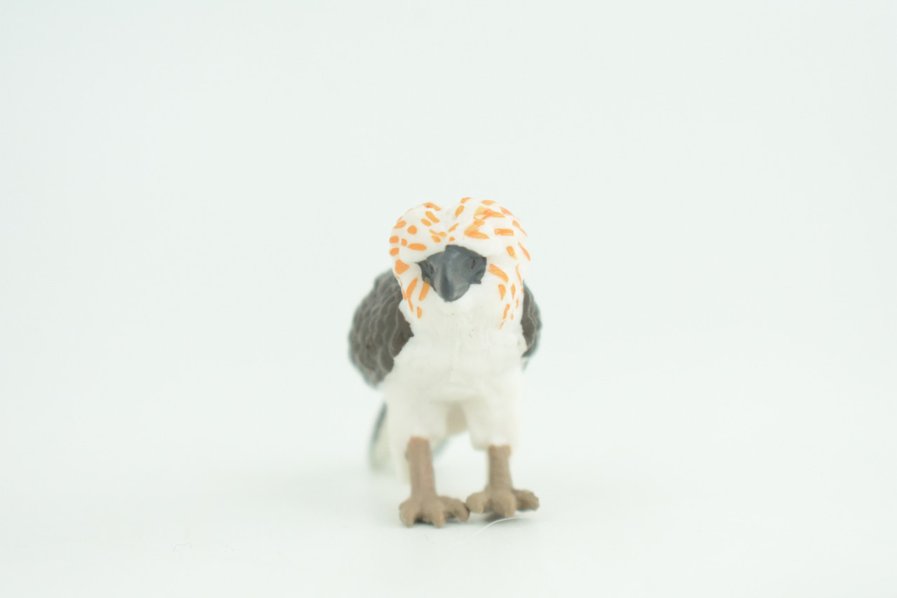 Philippine Eagle, Monkey Eagle Toy, Realistic Painted Rubber 2.5″ CH926 BB204