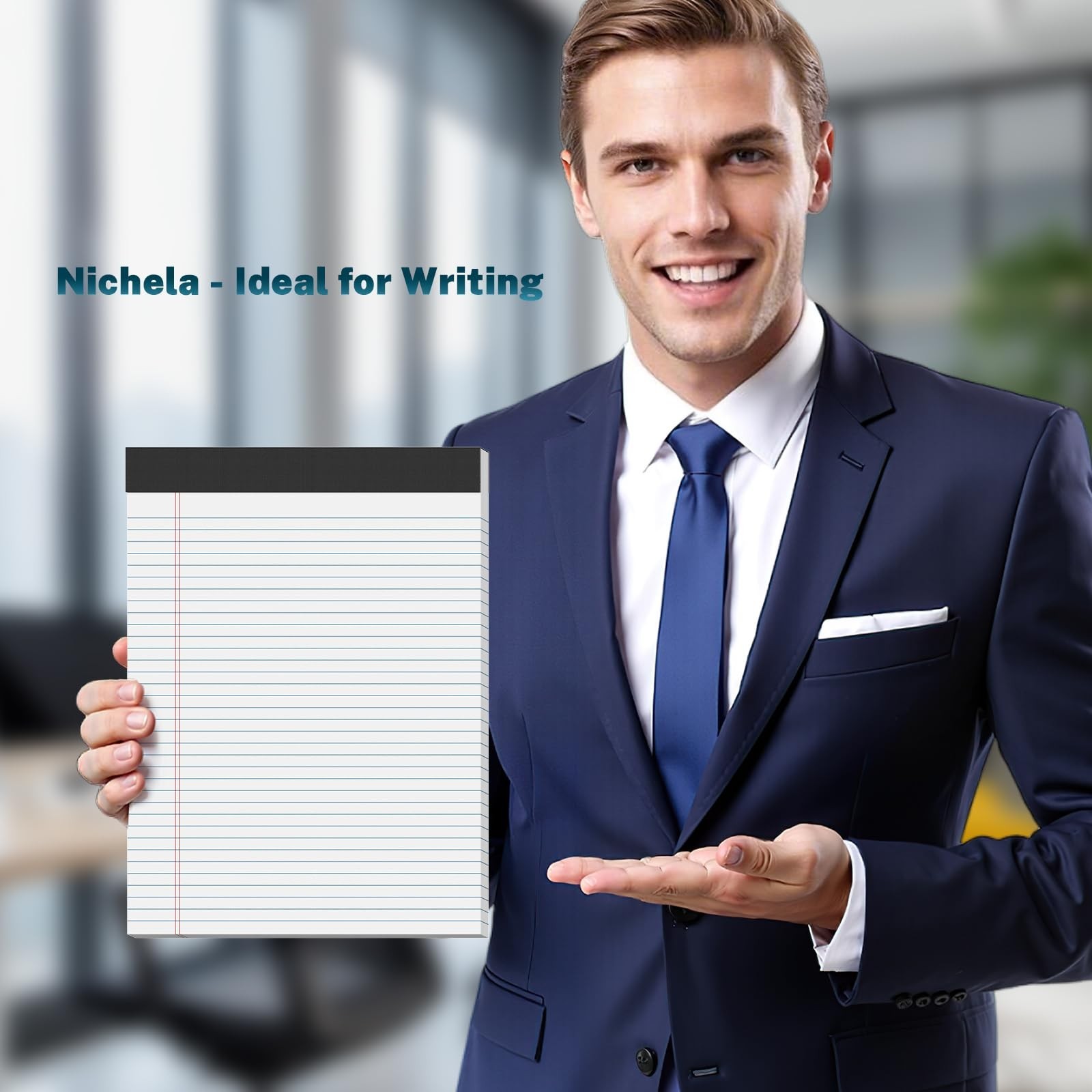 12 Pcs Legal Pads 8.5″ x 11″ College Ruled Note Pads 8.5 x 11.75 Inch Micro-P…