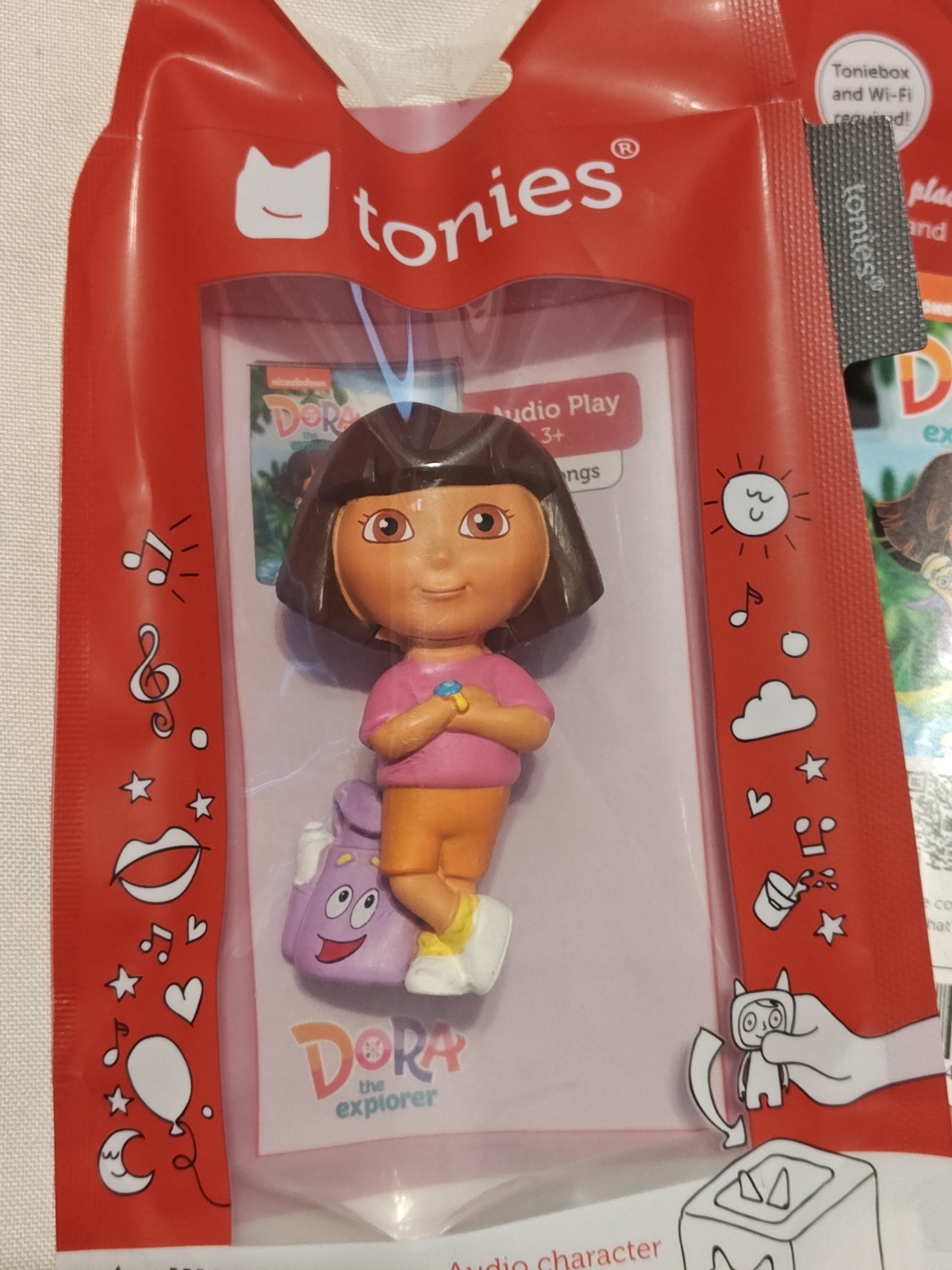 Tonies Dora The Explorer Backpack Audio Toy English/Spanish Toniebox Nickelodeon