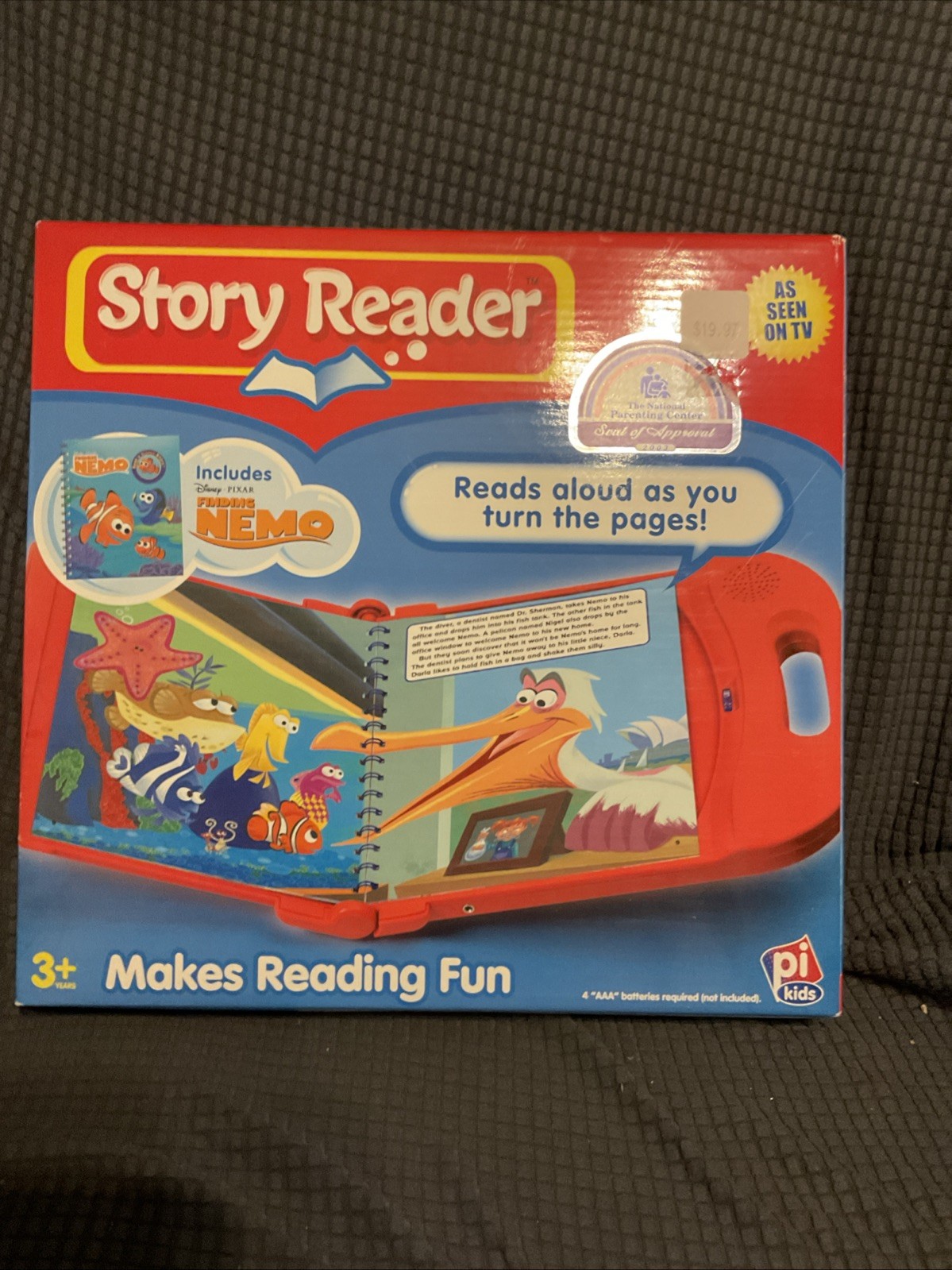 Vintage ELECTRONIC STORY READER READS ALOUD (finding Nemo) New