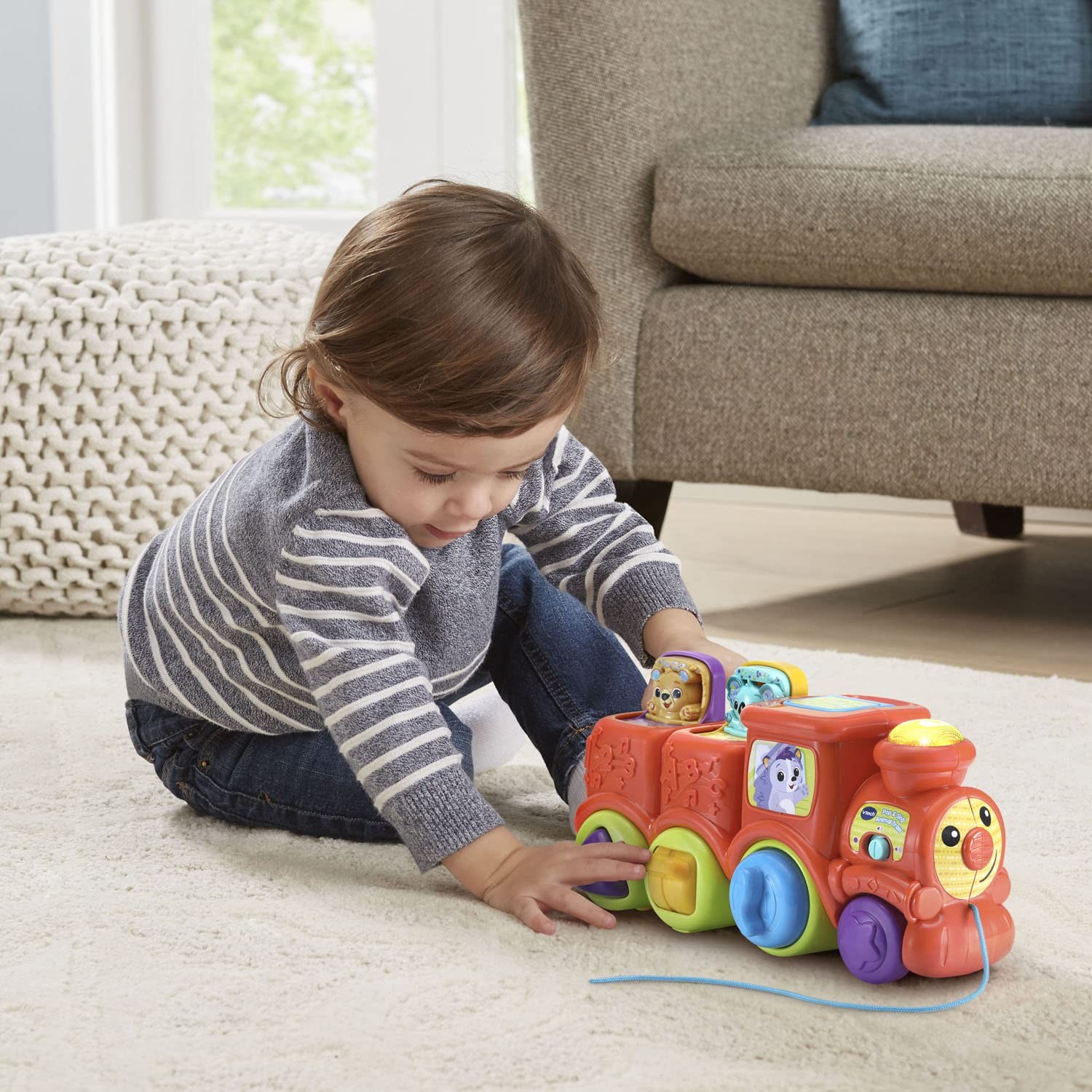 VTech Pop and Sing Animal Train 11.42 x 5.4 x 5 inches, Multicolor