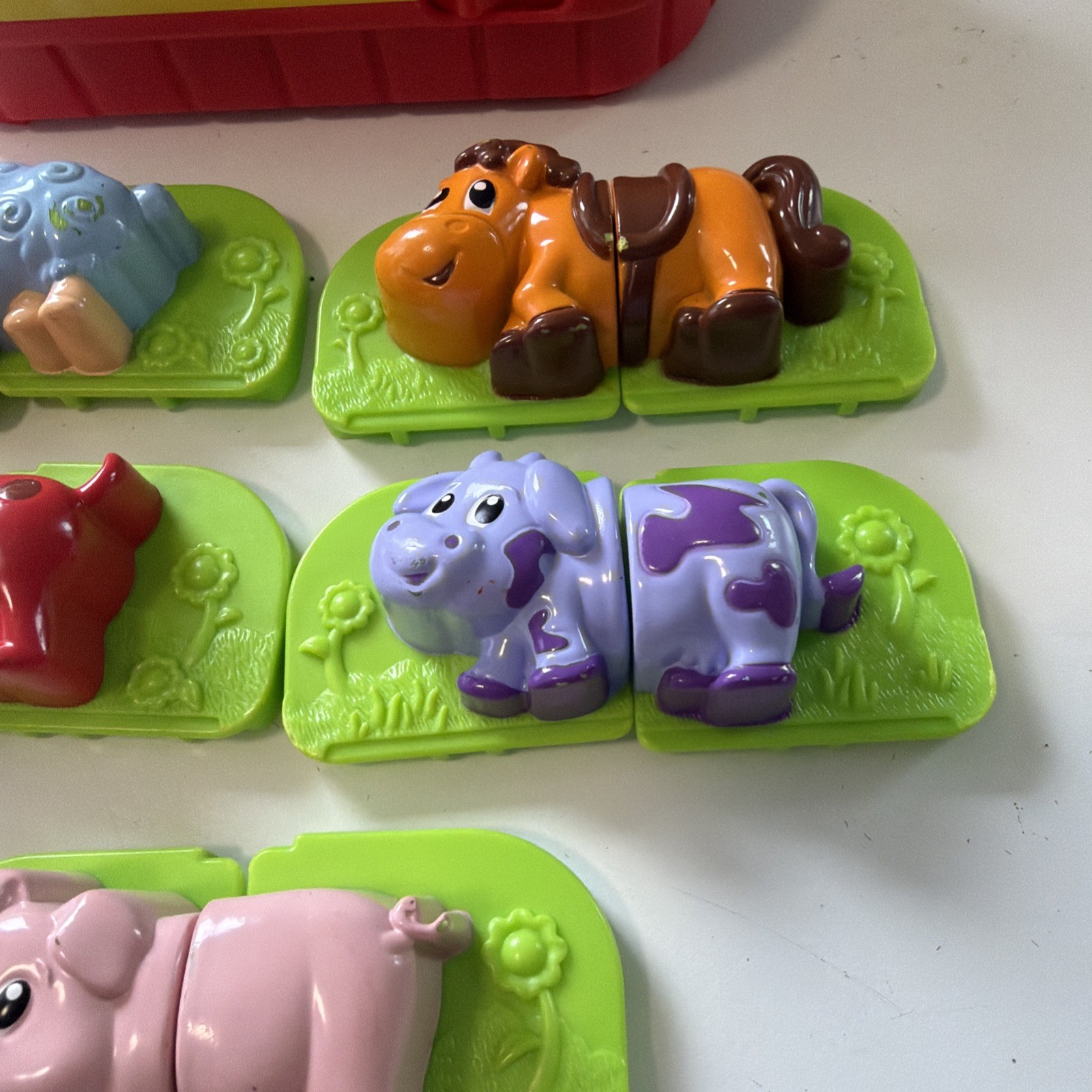 LeapFrog Farm Mash-Ups Replacement Animals 6 Sets Pig Dog Sheep Cow No Bucket